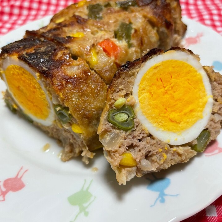 彩り野菜と豚肉のミートローフ